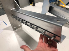 Load image into Gallery viewer, Strip Door Projection Brackets 12" - Allows A Strip Curtain to be Mounted Away from a Wall and Around and Overhead Door