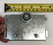 Load image into Gallery viewer, Strip Door Track Trolley 12&quot; Hinged System - Ball Bearing Roller Trolley with Plate Attachment - Allows Strip Doors to Slide