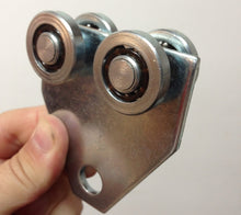 Load image into Gallery viewer, Strip Door Track Trolley - Ball Bearing 4 Wheel Trolley with Plate Attachment - Allows Strip Doors to Slide