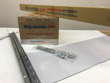 Load image into Gallery viewer, 36&quot; W X 87&quot; H PVC Freezer Grade Strip Curtain Door Kit - Clear Low Temp 8&quot; x .08&quot; (2mm) strips with a common 2&quot; overlap ( 50% ) - Includes Hardware