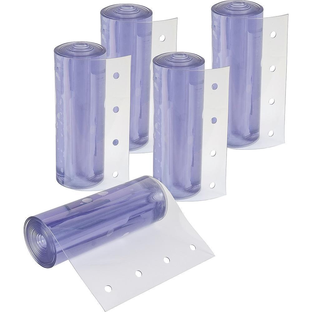 Strip Curtain Door Replacement Strips, Strips Include Mounting Holes. Order by Length.