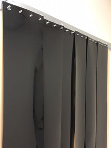8" x .08" (2mm) Black Opaque Common PVC - Sold By The Foot