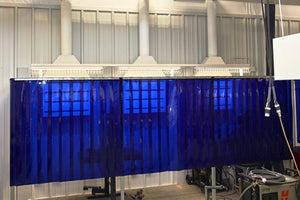 Welding Strip Curtain Kits Blue & Red Semi Transparent - Cover Any Size !